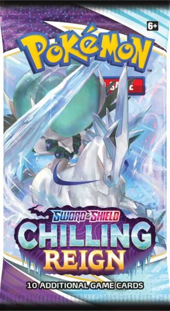 Pokemon Sword & Shield Chilling Reign Sealed Booster Pack (10 Cards)