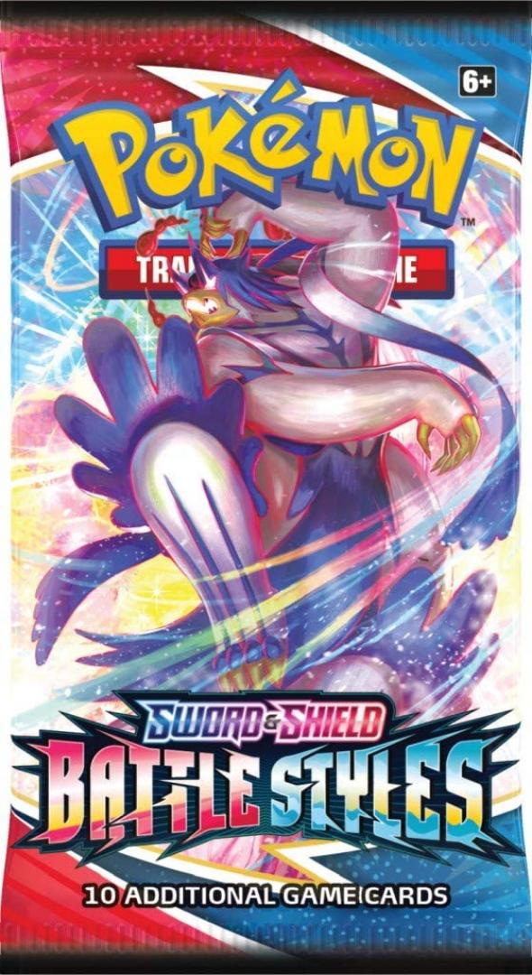 Pokemon Sword & Shield Battle Styles Sealed Booster Pack (10 Cards)