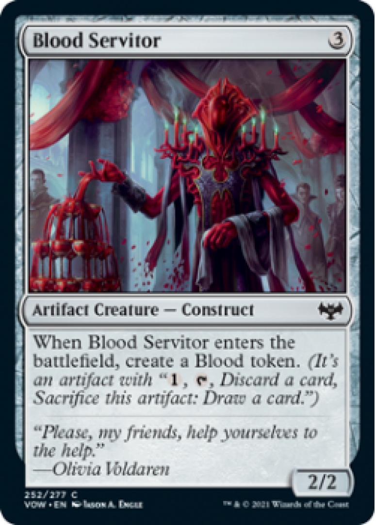 Magic the Gathering : Blood Servitor 252/277 Innistrad Crimson Vow Single Card