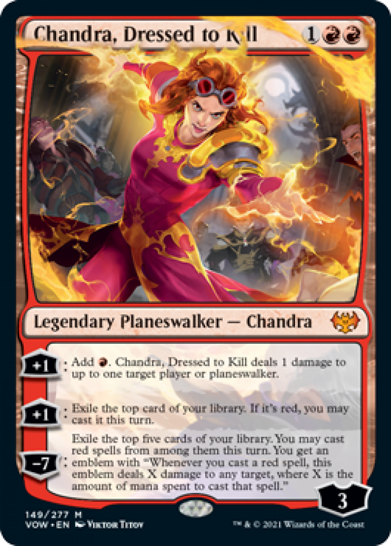 Magic the Gathering : Chandra, Dressed to Kill 149/277 Innistrad Crimson Vow Single Card