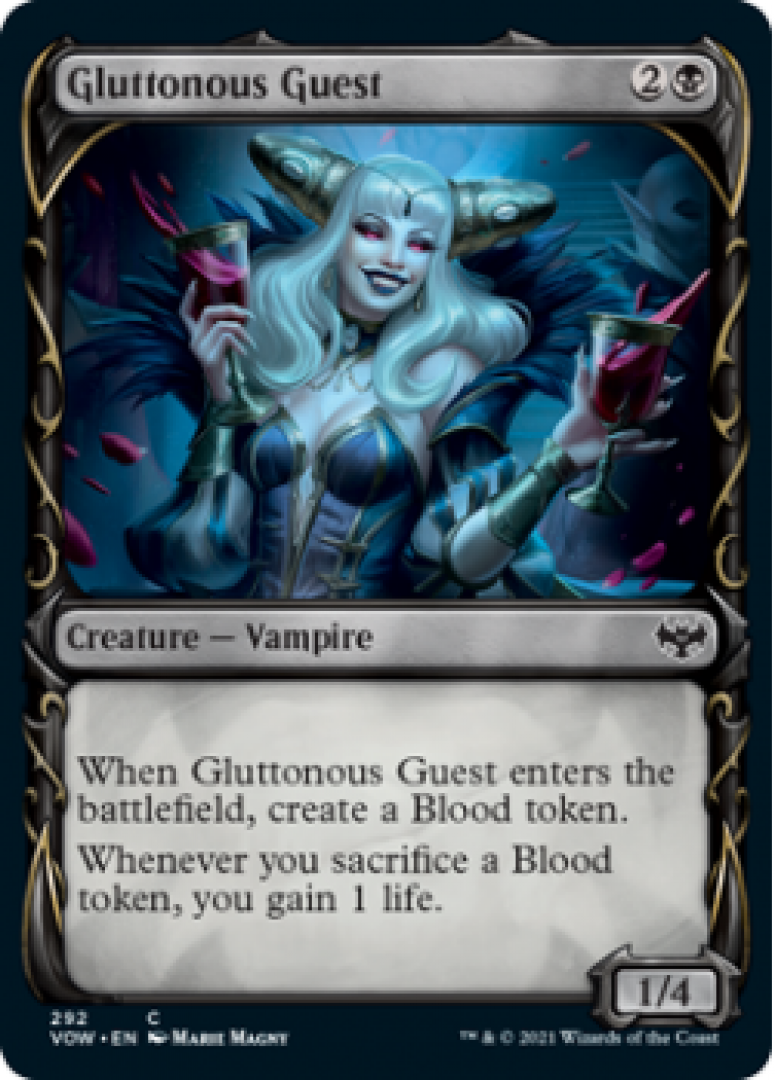 Magic the Gathering : Gluttonous Guest 292 (Fang Frame) Innistrad Crimson Vow Single Card