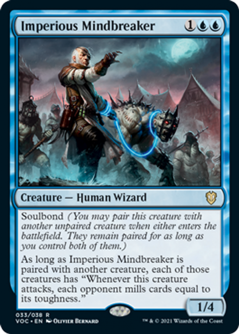 Magic the Gathering : Imperious Mindbreaker 033/038 Innistrad Crimson Vow Commander Single Card
