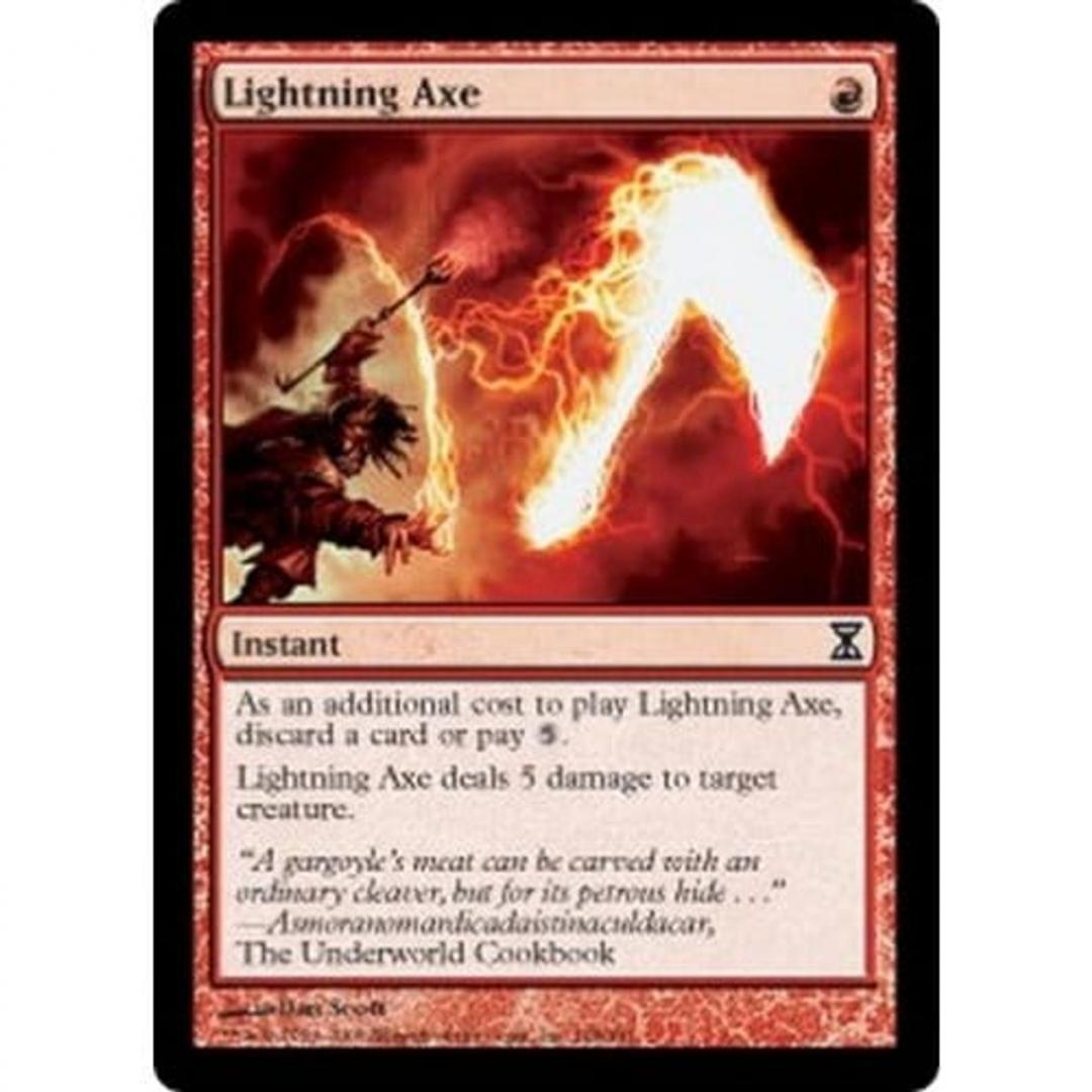 Magic the Gathering : Lightning Axe 168/301 Time Spiral Single Card
