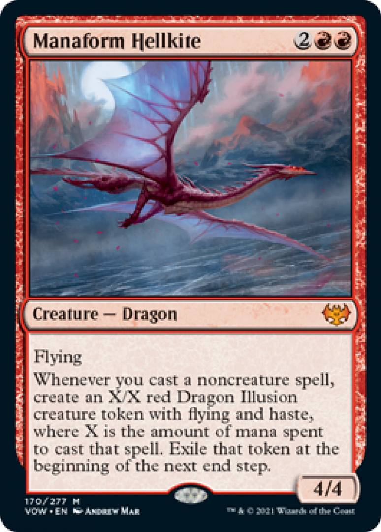 Magic the Gathering : Manaform Hellkite 170/277 Innistrad Crimson Vow Single Card