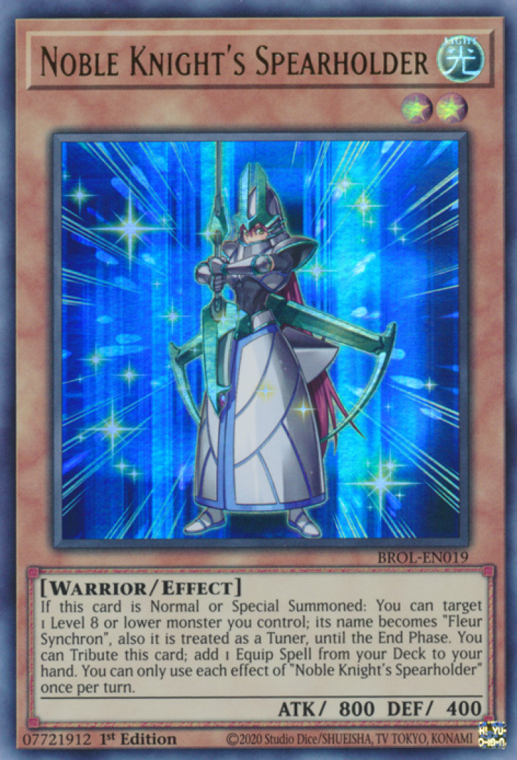 Yu-Gi-Oh! : Noble Knight's Spearholder BROL-EN019 (Ultra Rare) Brothers Of Legend Single Card