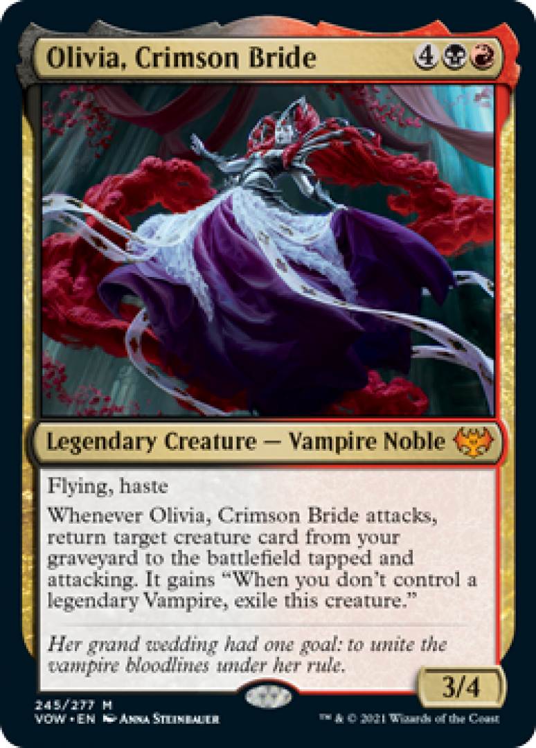 Magic the Gathering : Olivia, Crimson Bride 245/277 Innistrad Crimson Vow Single Card
