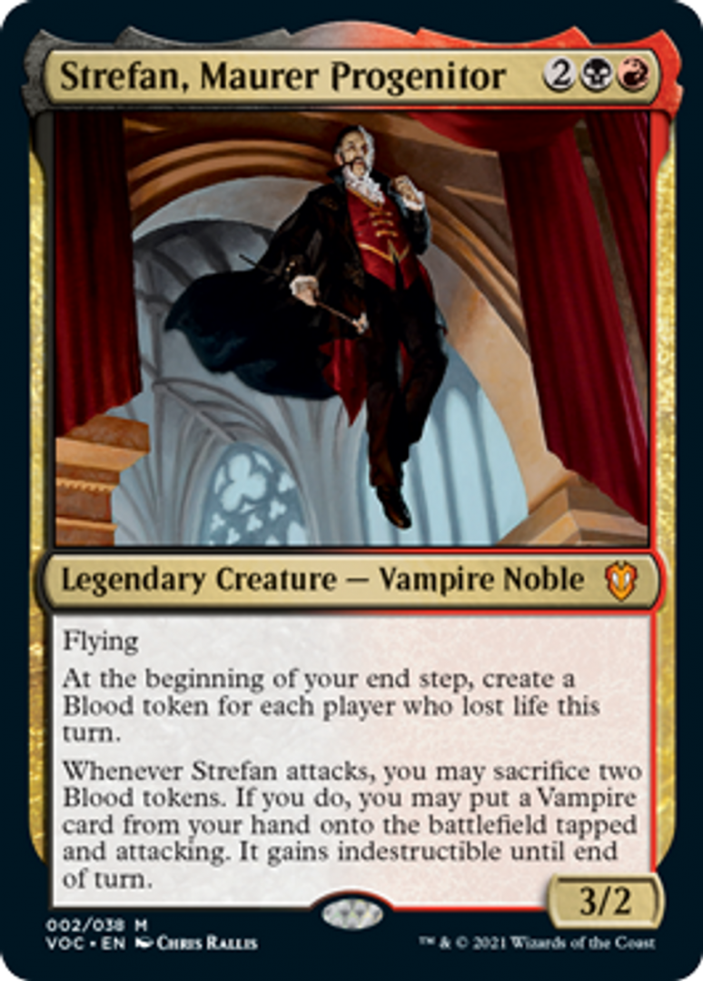 Magic the Gathering : Strefan, Maurer Progenitor 002/038 Innistrad Crimson Vow - Commander Single Card