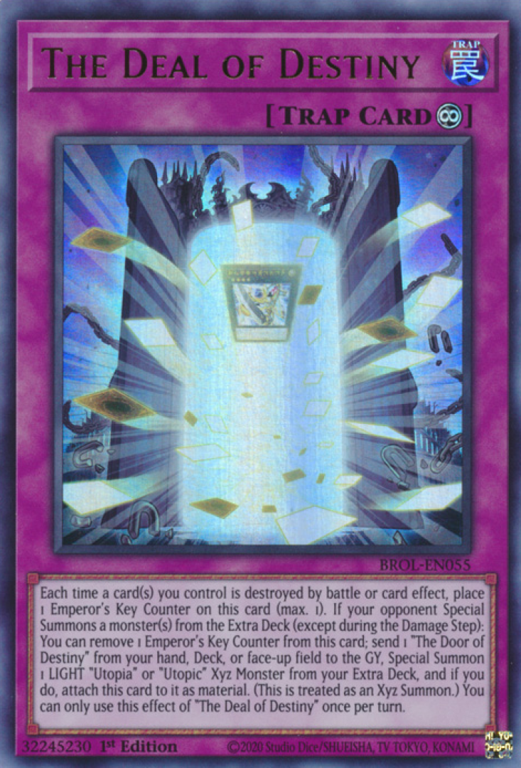 Yu-Gi-Oh! : The Deal of Destiny BROL-EN055 (Ultra Rare) Brothers Of Legend Single Card