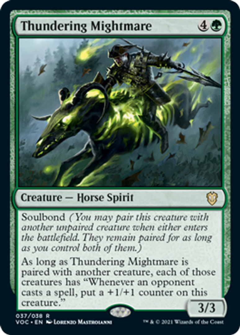 Magic the Gathering : Thundering Mightmare 037/038 Innistrad Crimson Vow Commander Single Card