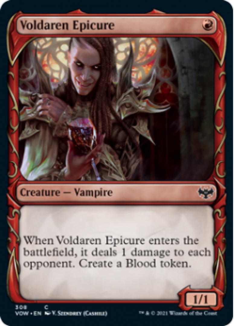 Magic the Gathering : Voldsren Epicure 308 (Fang Frame) Innistrad Crimson Vow Single Card
