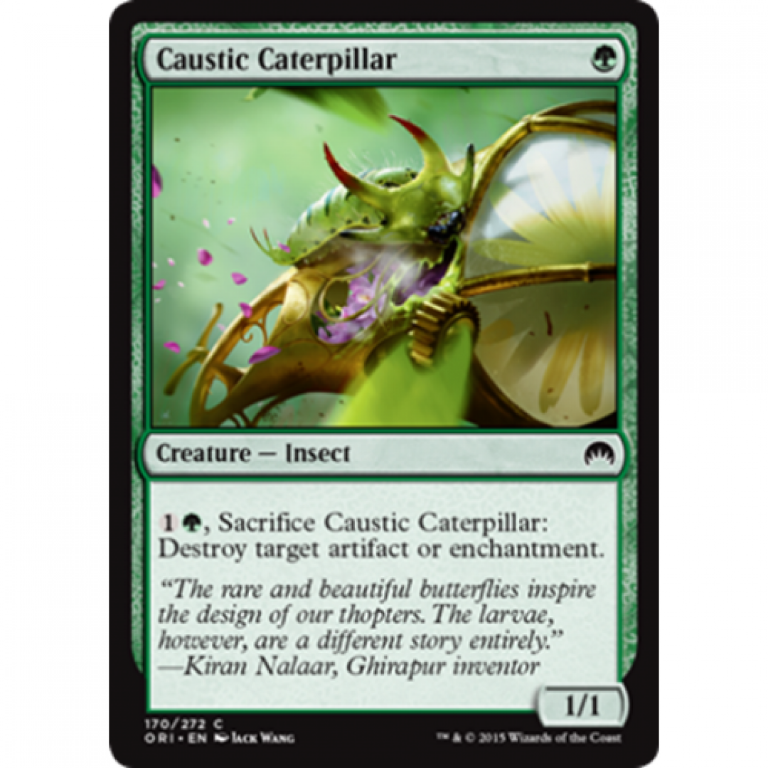 Magic the Gathering : Caustic Caterpillar 170/272 Magic Origins Single Card