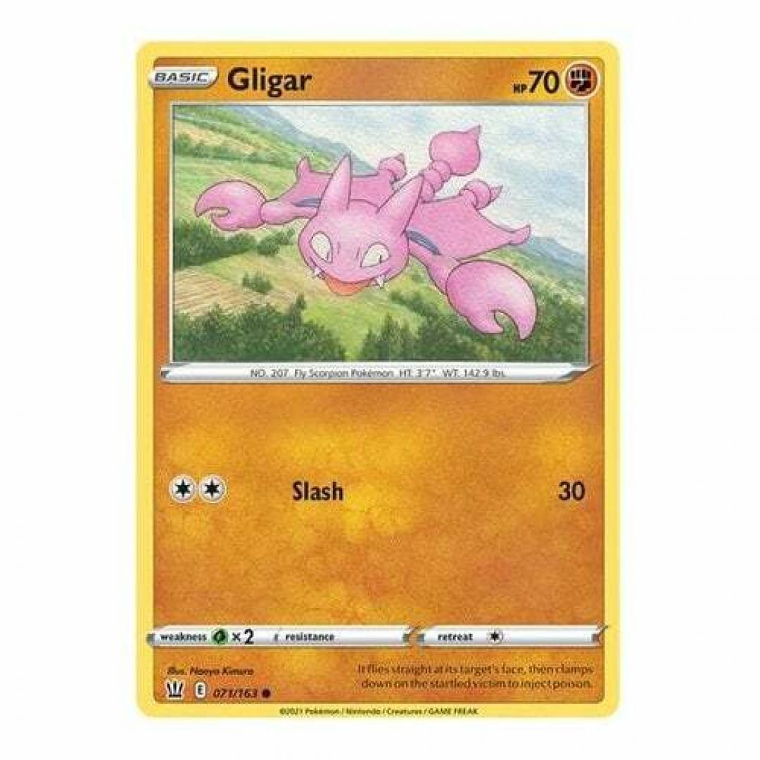 Pokemon Gligar 071/163 Sword & Shield:  Battle Styles: Single Card