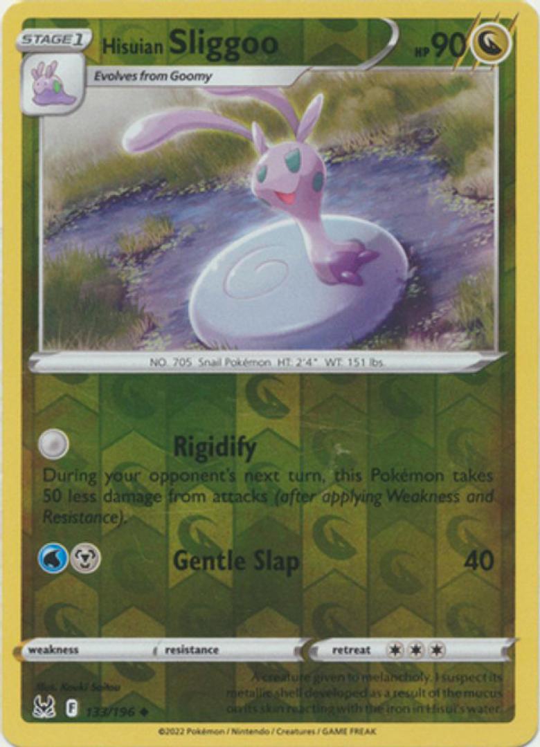 Pokemon Hisuian Sliggoo 133/196 (Reverse Holo) Sword & Shield:  Lost Origin Single Card