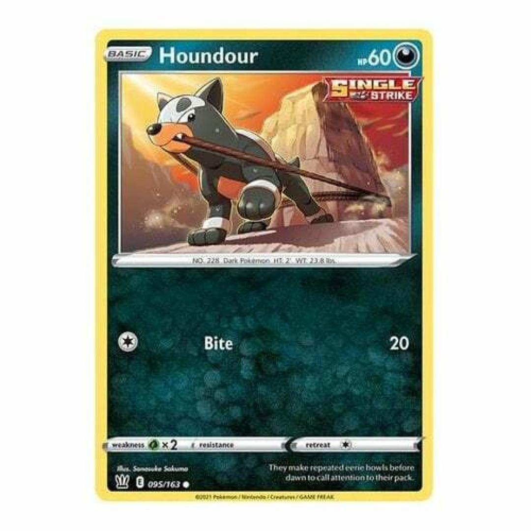 Pokemon Houndour 095/163 Sword & Shield:  Battle Styles: Single Card