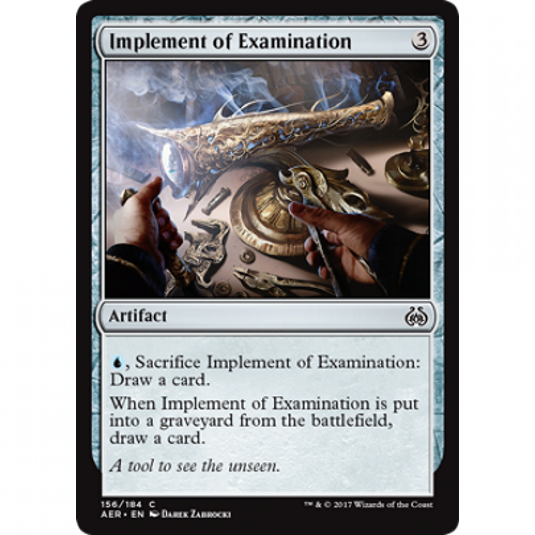 Magic the Gathering : Implement of Examination 156/184 Aether Revolt Single Card