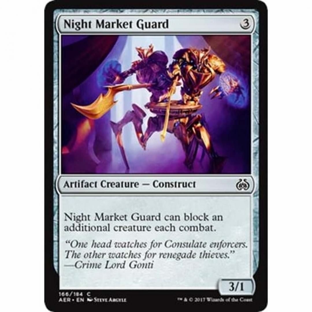Magic the Gathering : Night Market Guard 166/184 Aether Revolt Single Card