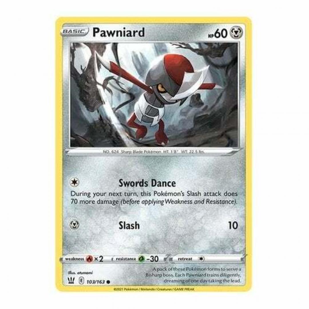 Pokemon Pawniard 103/163 Sword & Shield:  Battle Styles: Single Card