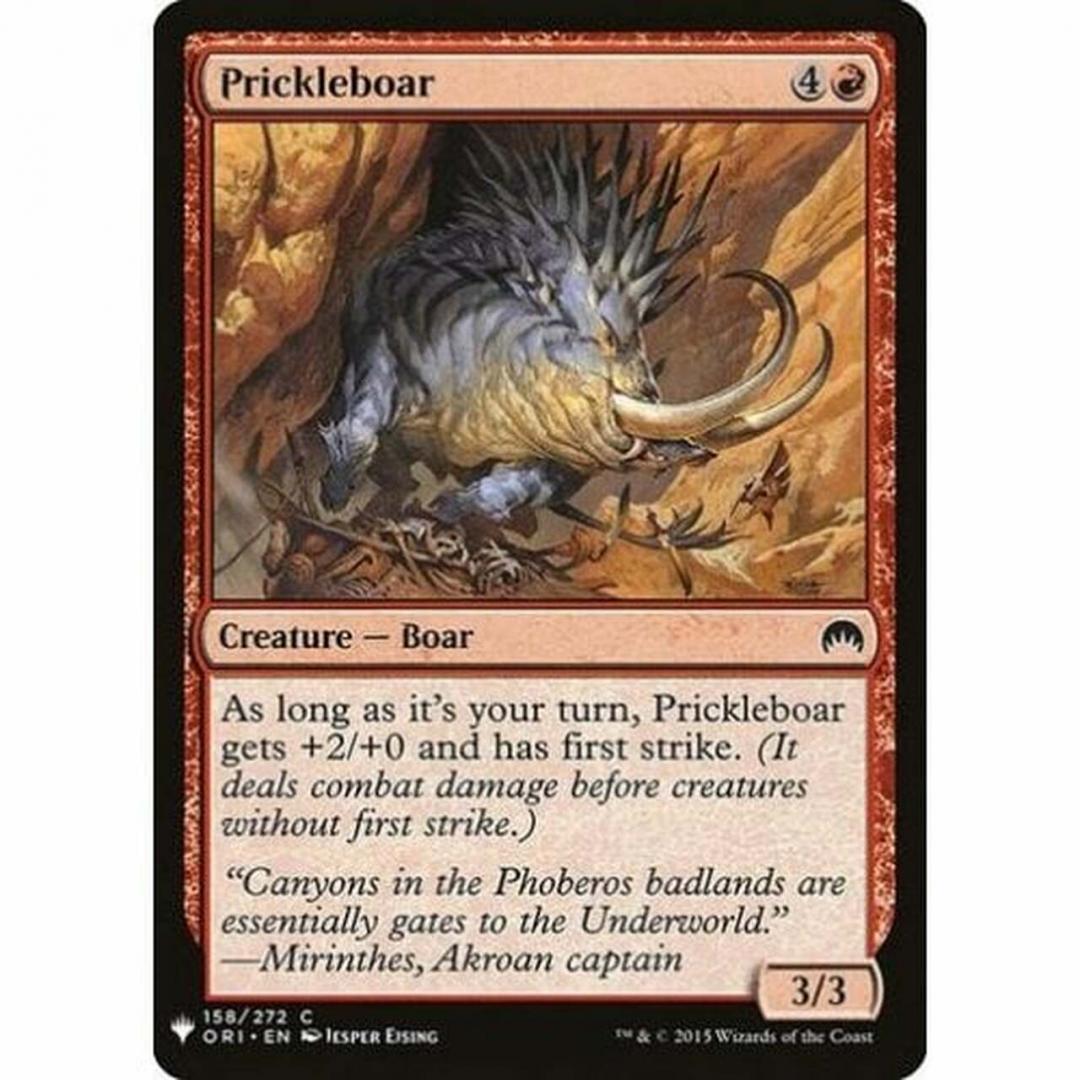 Magic the Gathering : Prickleboar 158/272 Magic Origins Single Card