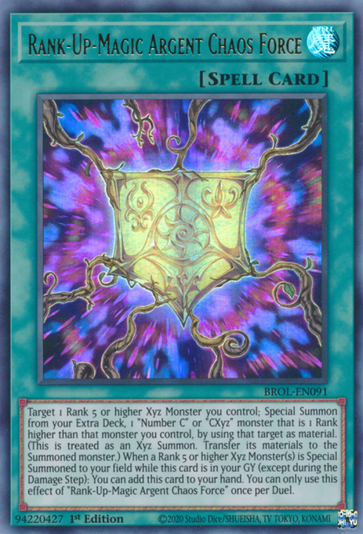 Yu-Gi-Oh! : Rank-Up-Magic Argent Chaos Force BROL-EN091 (Ultra Rare) Brothers Of Legend Single Card