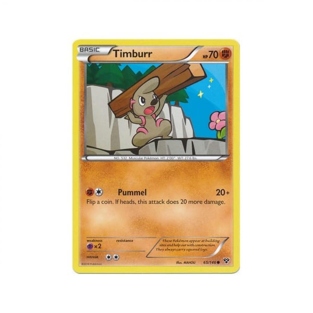 Pokemon XY:  Timburr 65/146 Base Set Single Card