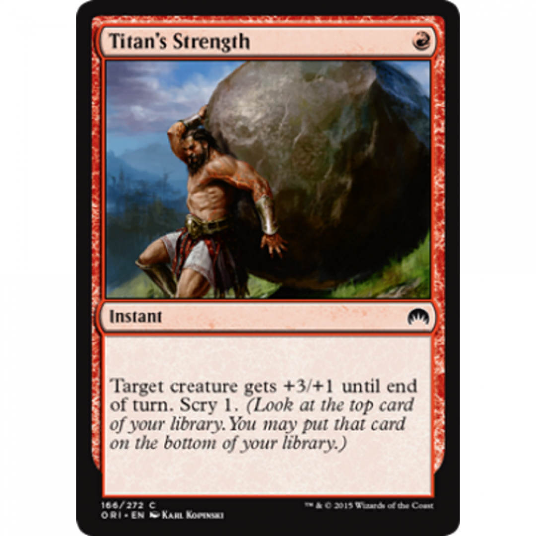 Magic the Gathering : Titan's Strength 166/272 Magic Origins Single Card