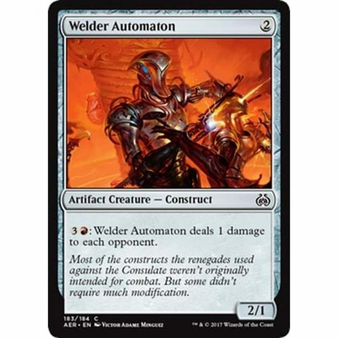 Magic the Gathering : Welder Automaton 183/184 Aether Revolt Single Card