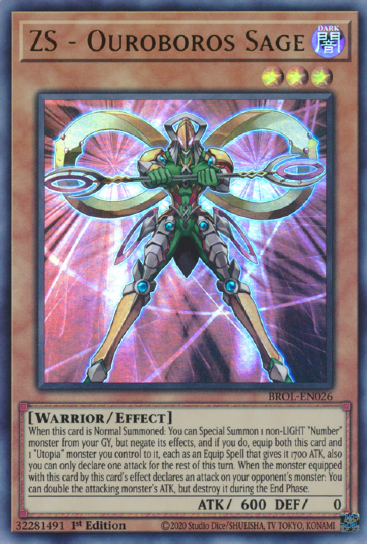 Yu-Gi-Oh! : ZS - Ouroboros Sage BROL-EN026 (Ultra Rare) Brothers Of Legend Single Card