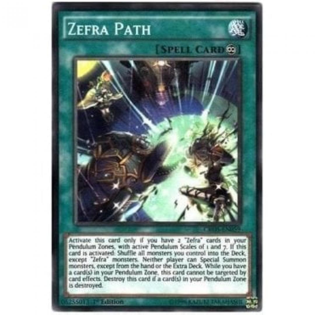 Yu-Gi-Oh! : Zefra Path CROS-EN059 (Common) Crossed Souls Single Card
