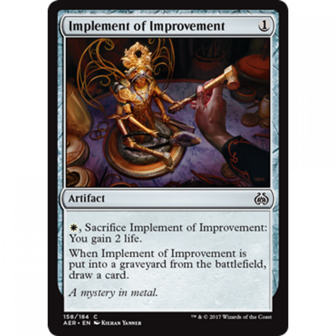Magic the Gathering : Implement of Improvement 158/184 Aether Revolt Single Card
